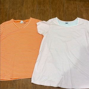 2 take nine maternity tops